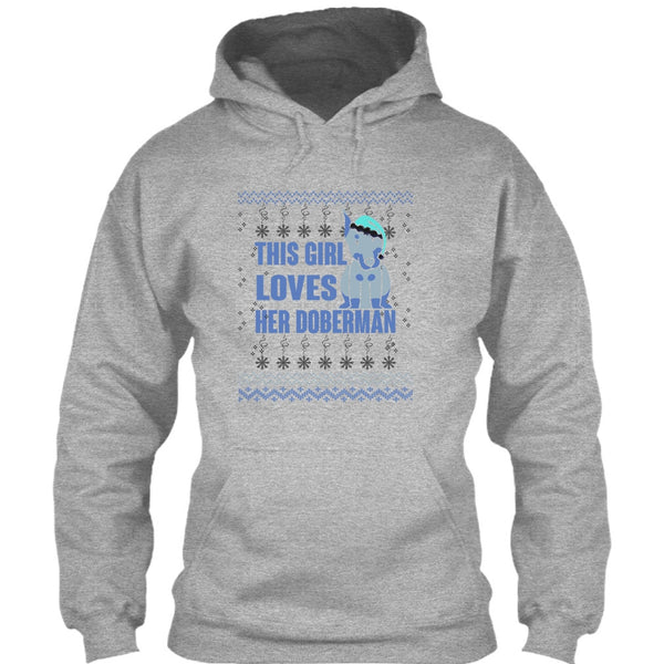 This Girls Loves Her Doberman T Shirt, Coolest Doberman Lover T Shirt