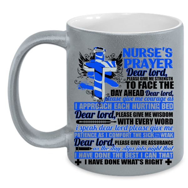Best Gift For Nurses Coffee Mug, Nurse's Prayer Accent Mug
