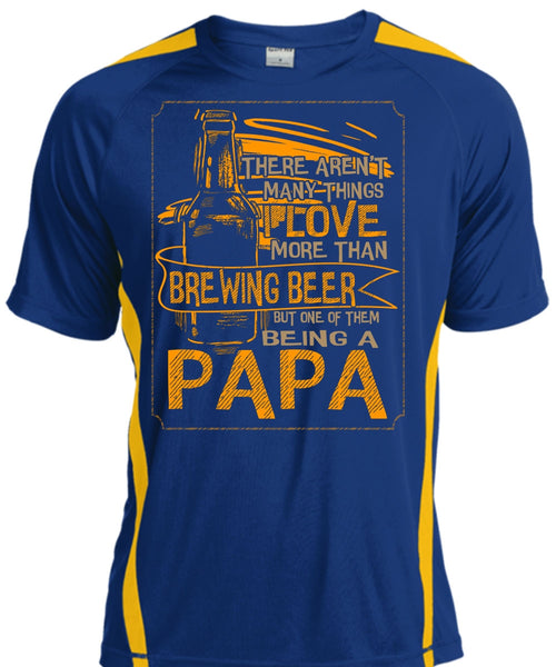 Being A Papa T Shirt, I Love More Than Brewing Beer T Shirt, Cool Shirt