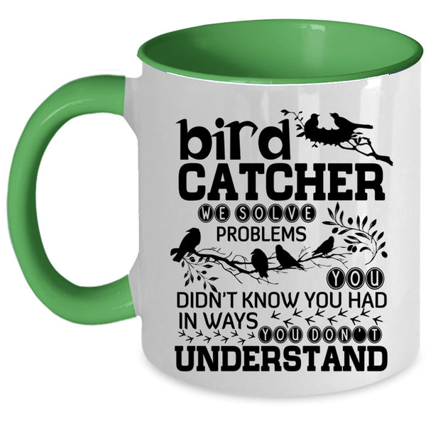 Lovely Bird Catcher Coffee Mug, Bird Catcher Accent Mug