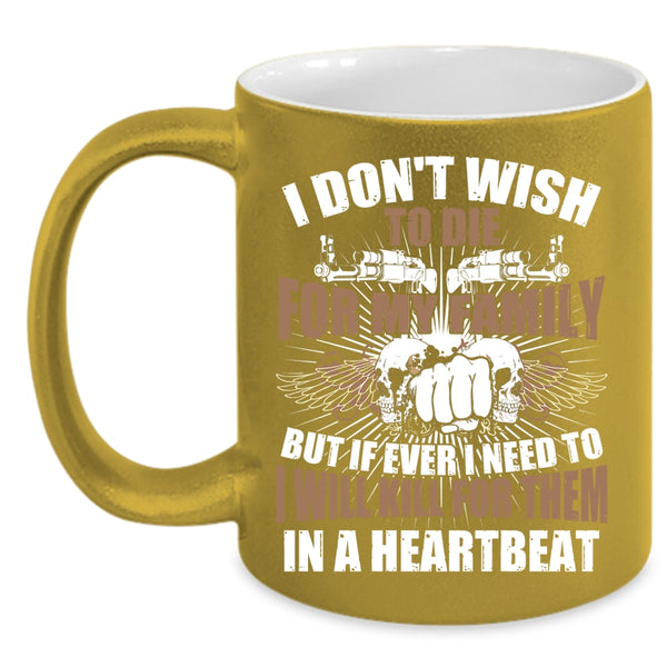 I Love My Family Coffee Mug, Awesome Gift For Gunner Coffee Cup