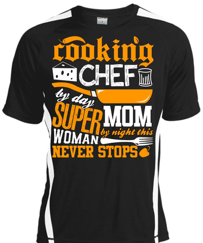 A black t-shirt with the shopify logo