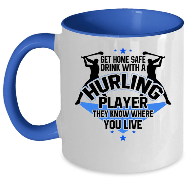 Cool Sport Coffee Mug, Drink With A Hurling Player Accent Mug