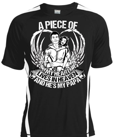 A black t-shirt with the shopify logo