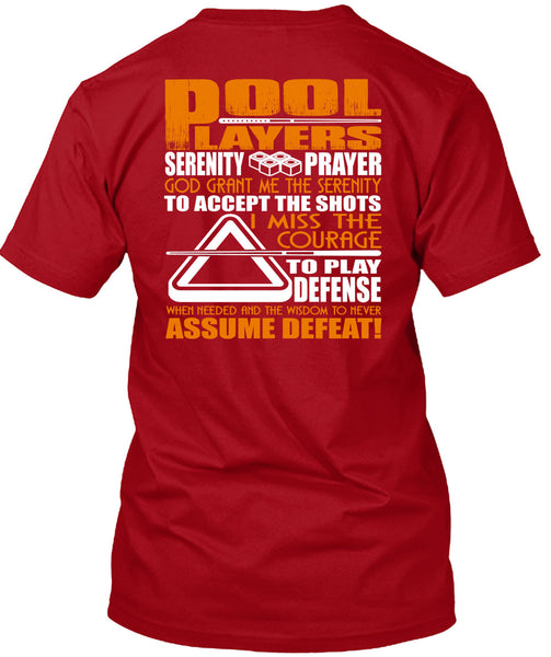 Pool Players T Shirt, I Miss The Courage T Shirt