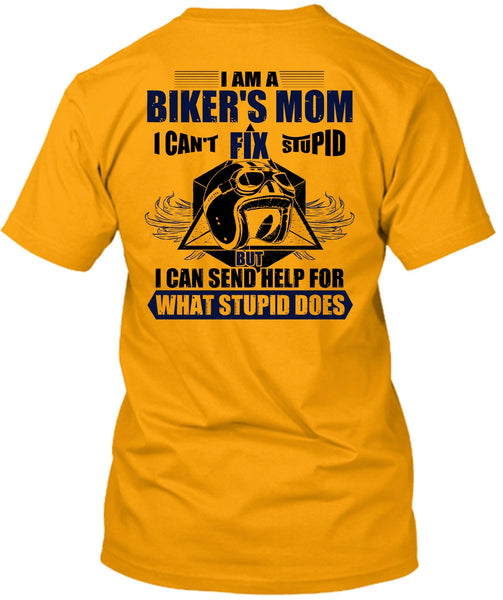 I Am A Biker's Mom T Shirt, I Love Biking T Shirt