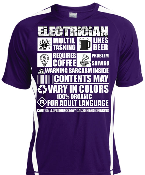 Electrician Multi-tasking T Shirt, Likes Beer T Shirt, Cool Shirt