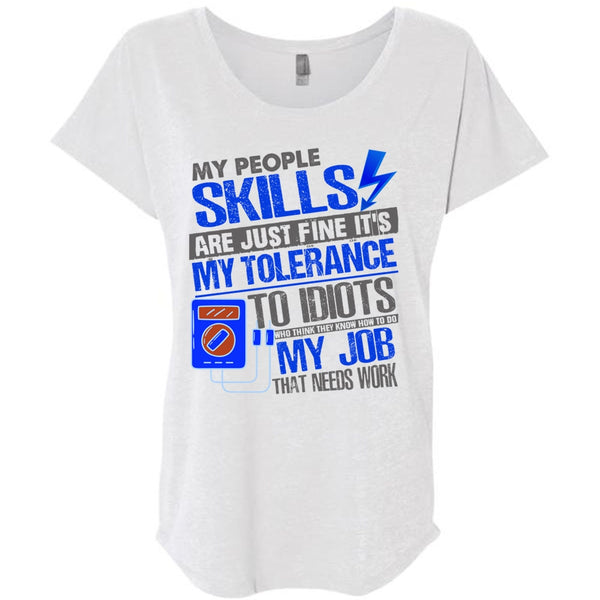 My People Skills Are Just Fine T Shirt, I Love Electrician T Shirt, Awesome T-Shirts