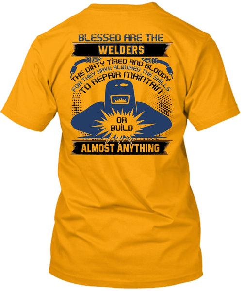Blessed Are The Welders T Shirt, I Love Welder T Shirt