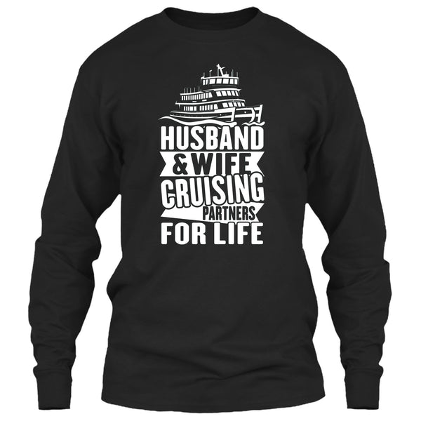 Husband & Wife T Shirt, Cruising Partners For Life T Shirt