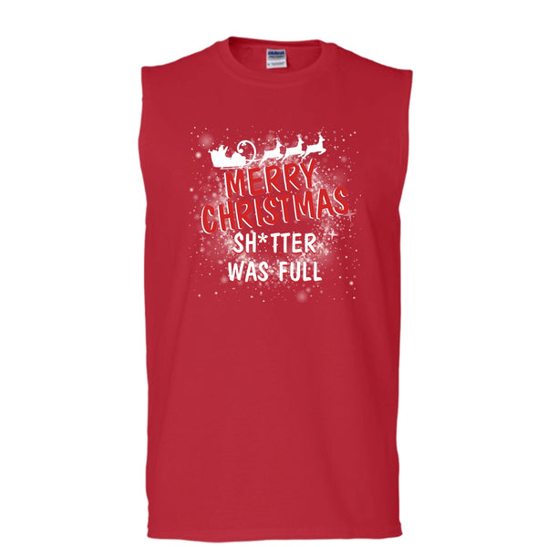 Coolest Merry Christmas T Shirt, Holiday T Shirt, Cool T Shirt (Men's Cotton Sleeveless)