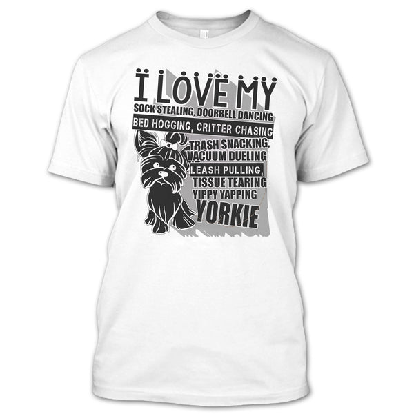 A black t-shirt with the shopify logo