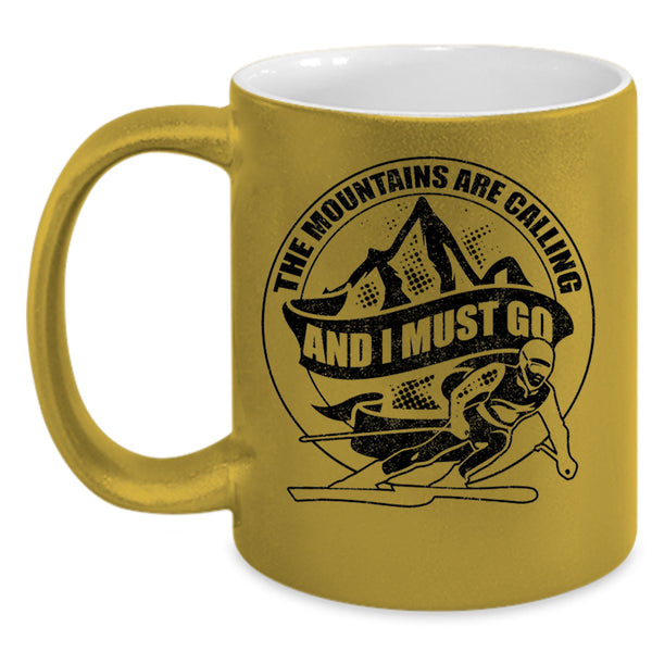 I Must Go Coffee Mug, The Mountains Are Calling Accent Mug
