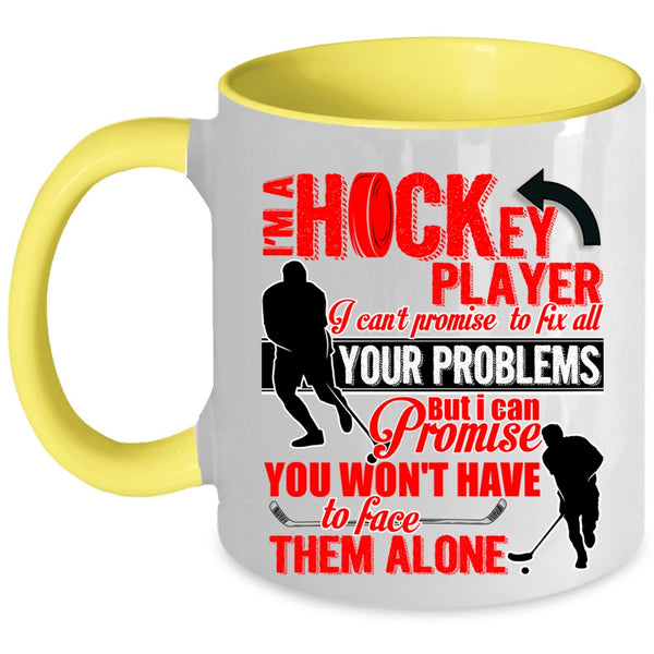 Cute Hockey Player Coffee Mug, I'm A Hockey Player Accent Mug