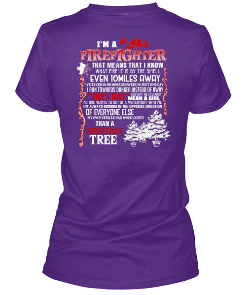 I'm A Firefighter T Shirt, Christmas Tree T Shirt