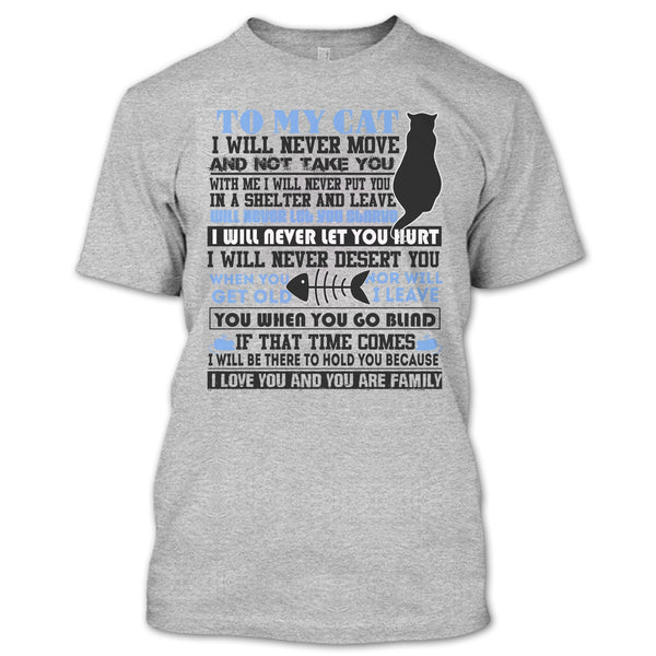 To My Cat T Shirt, Coolest Cat Lover T Shirt