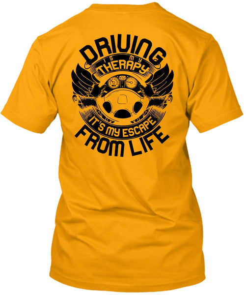 Driving Is My Therapy T Shirt, I Love Car T Shirt