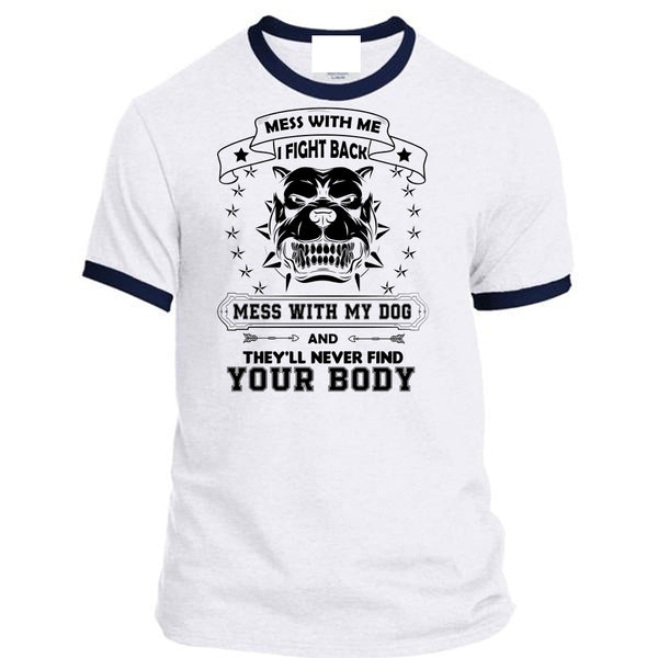 A black t-shirt with the shopify logo