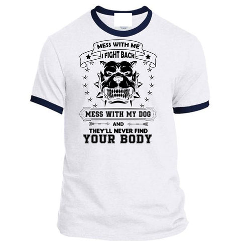 A black t-shirt with the shopify logo