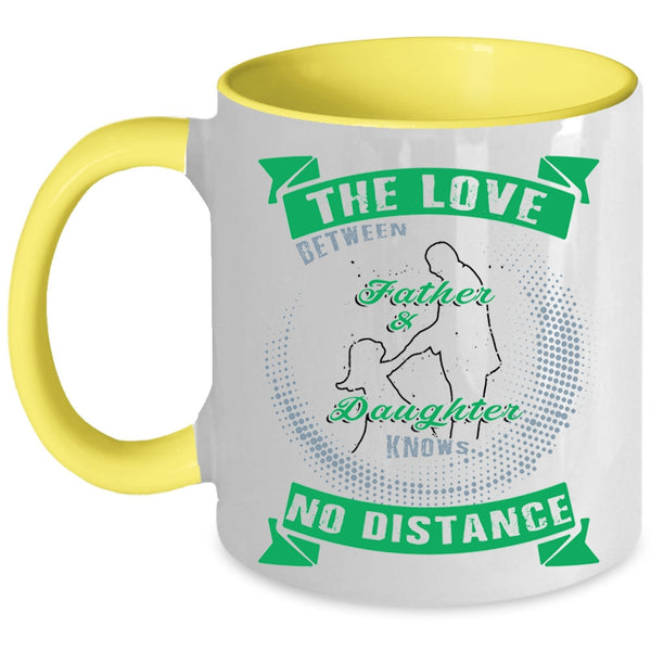 Awesome Father Coffee Mug, The Love Between Father And Daughter Accent Mug