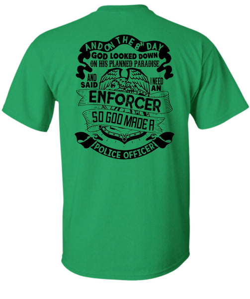 God Made A Police Officer T Shirt, I Love Police T Shirt