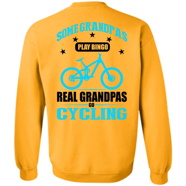 I Love Biking T Shirt, Real Grandpas Go Cycling Sweatshirt