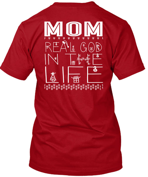 Mom Real God In The Life T Shirt, This Girl Loves Christmas T Shirt