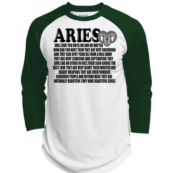 Aries Will Love You T Shirt, I Love Aries T Shirt, Awesome T-Shirts  (Polyester Game Baseball Jersey)