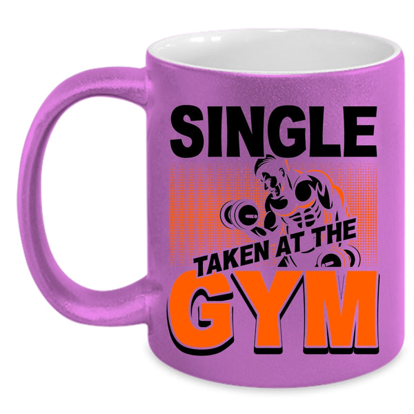 Funny Gymnast Coffee Mug, Single Taken At The Gym Accent Mug