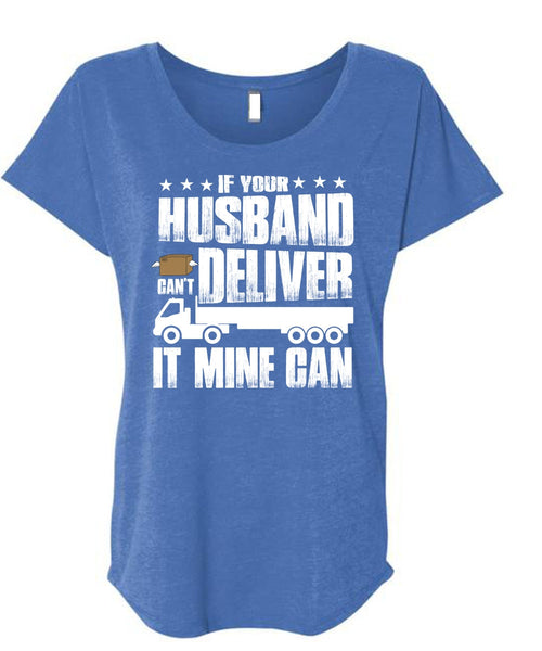 If Your Husband T Shirt, Being A Husband T Shirt, Cool Shirt (Ladies' Triblend Dolman Sleeve)