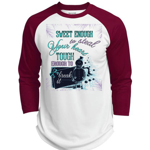 Sweet Enough To Steal Your Heart T Shirt, This Girl Loves Christmas T Shirt, Awesome T-Shirts  (Polyester Game Baseball Jersey)