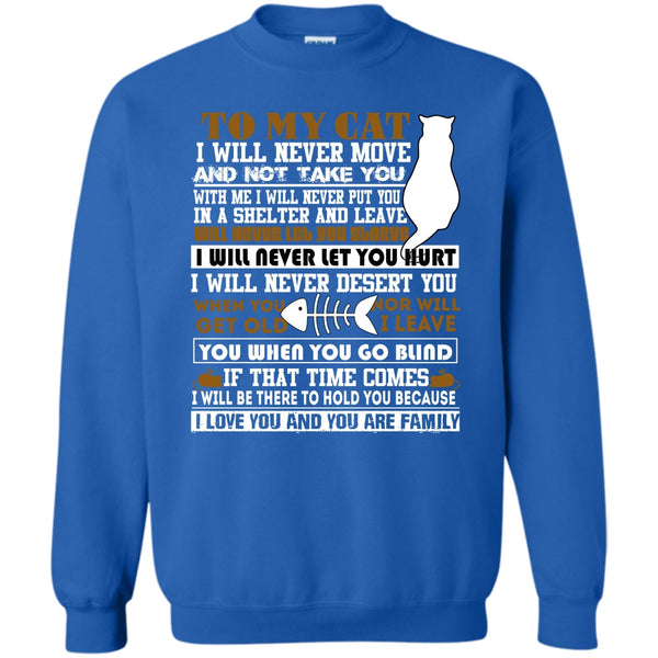 I Love You And You Are My Family T Shirt, Coolest Cat Lover Sweatshirt