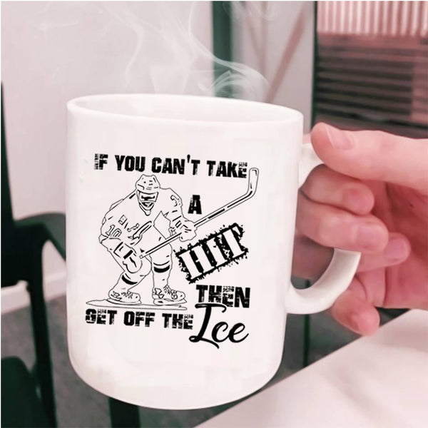 Funny Hockey Player Coffee Mug, Cool Ice Hockey Cup