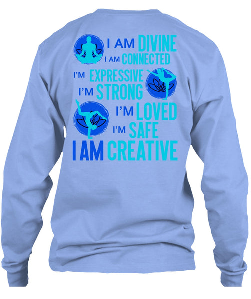 I Am Creative T Shirt, I Love Yoga T Shirt
