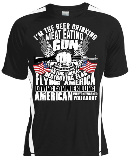 A black t-shirt with the shopify logo