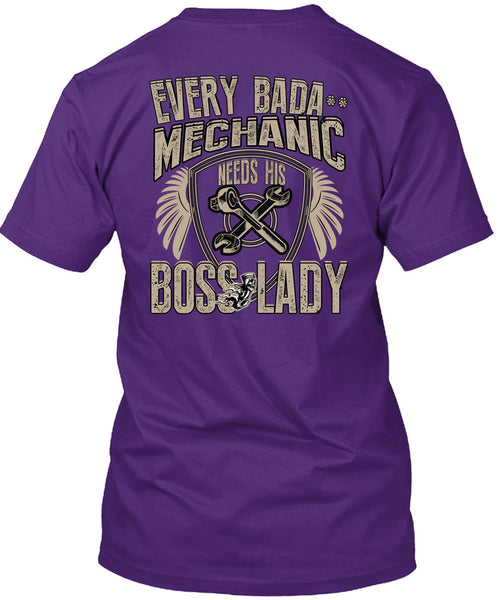 Mechanic Needs His Boss Lady T Shirt, Being A Mechanic T Shirt