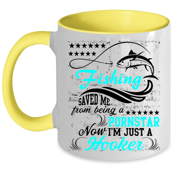 Awesome Fishing Coffee Mug, Fishing Accent Mug