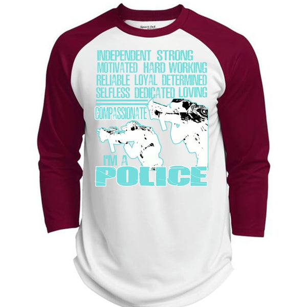 I'm A Police T Shirt, Being A Police T Shirt, Awesome T-Shirts  (Polyester Game Baseball Jersey)