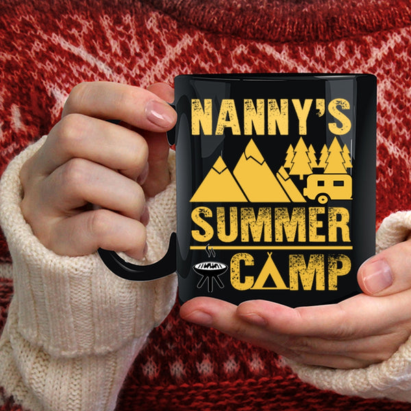 Nanny's Summer Camp Coffee Mug, Cool Gift For Camping Mom Coffee Cup