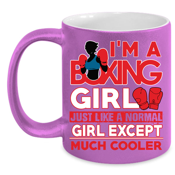 I'm A Boxing Girl Coffee Mug, Cool Boxer Coffee Cup