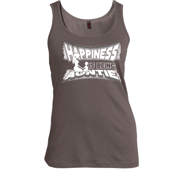 Happiness Is Being Autie T Shirt, Coolest Auntie Tank Top