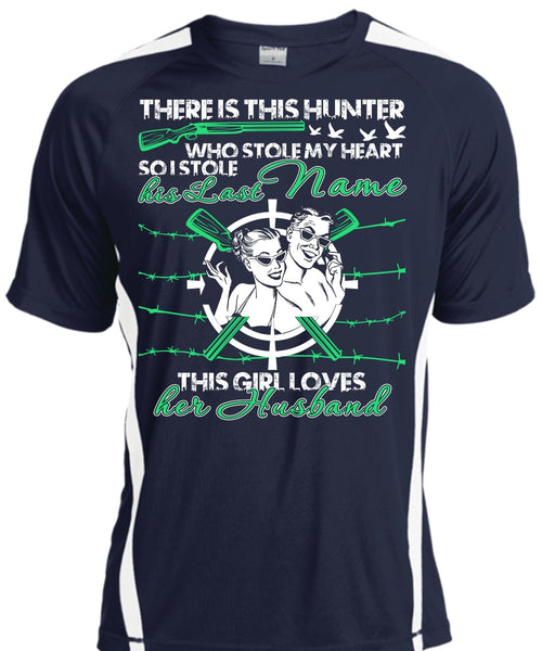 There Is This Hunter T Shirt, This Girl Loves Her Husband T Shirt, Cool Shirt