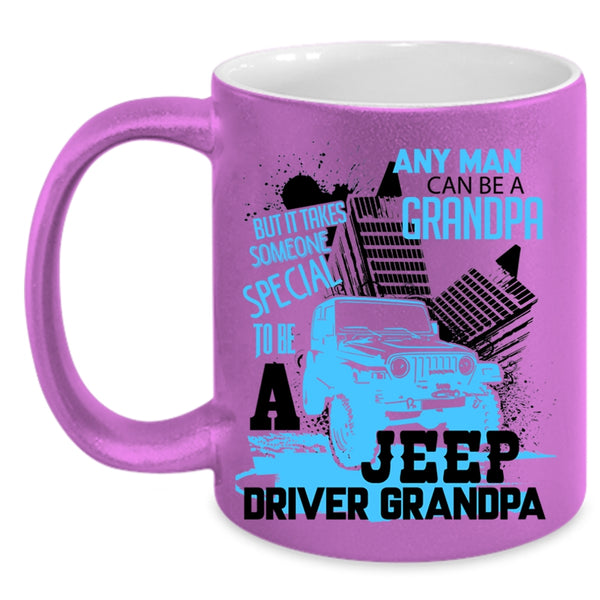 Special Man To Be A Jeep Driver Grandpa Coffee Mug, Grandpa Accent Mug