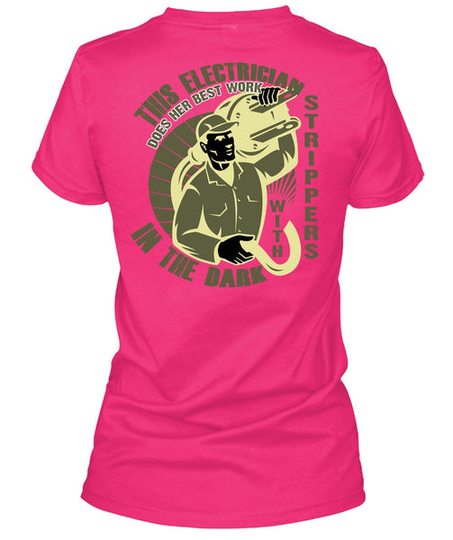 This Is Electrician T Shirt, In The Dark T Shirt