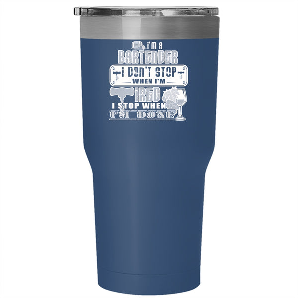 I'm A Bartender Tumbler 30 oz Stainless Steel, Cute Gift For Bartenders Travel Mug