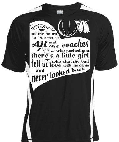 A black t-shirt with the shopify logo