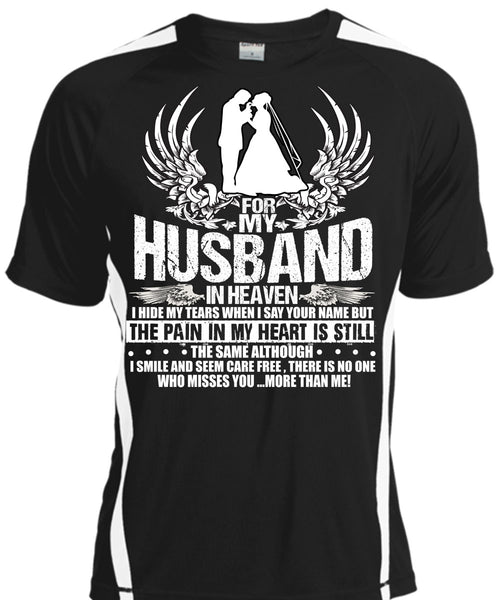 A black t-shirt with the shopify logo