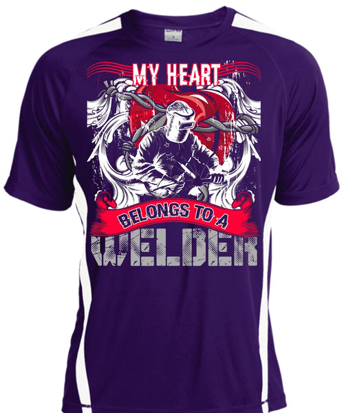 My Heart Belongs To A Welder T Shirt, Being A Welder T Shirt, Cool Shirt