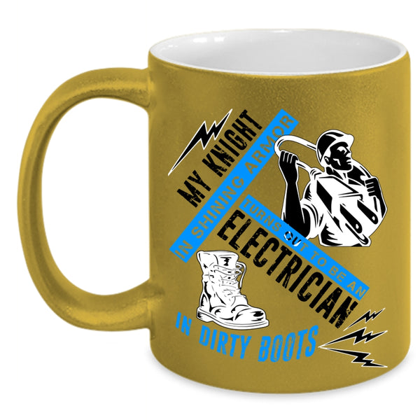 Cute Electrician Coffee Mug, To Be An Electrician Accent Mug