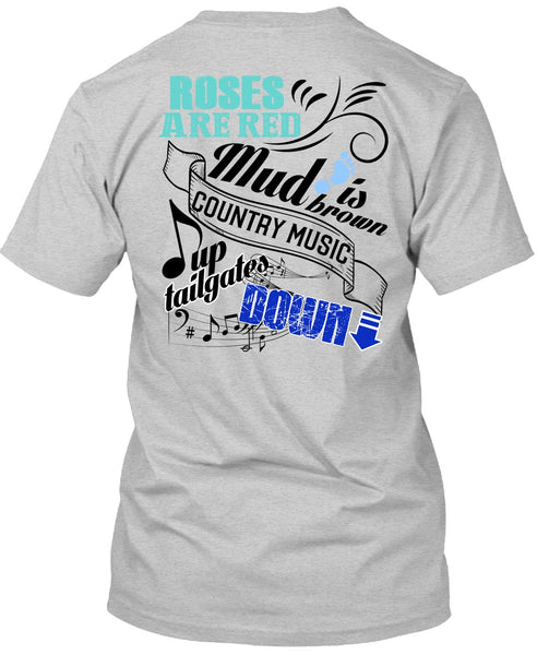 Roses Are Red T Shirt, I Love Music T Shirt